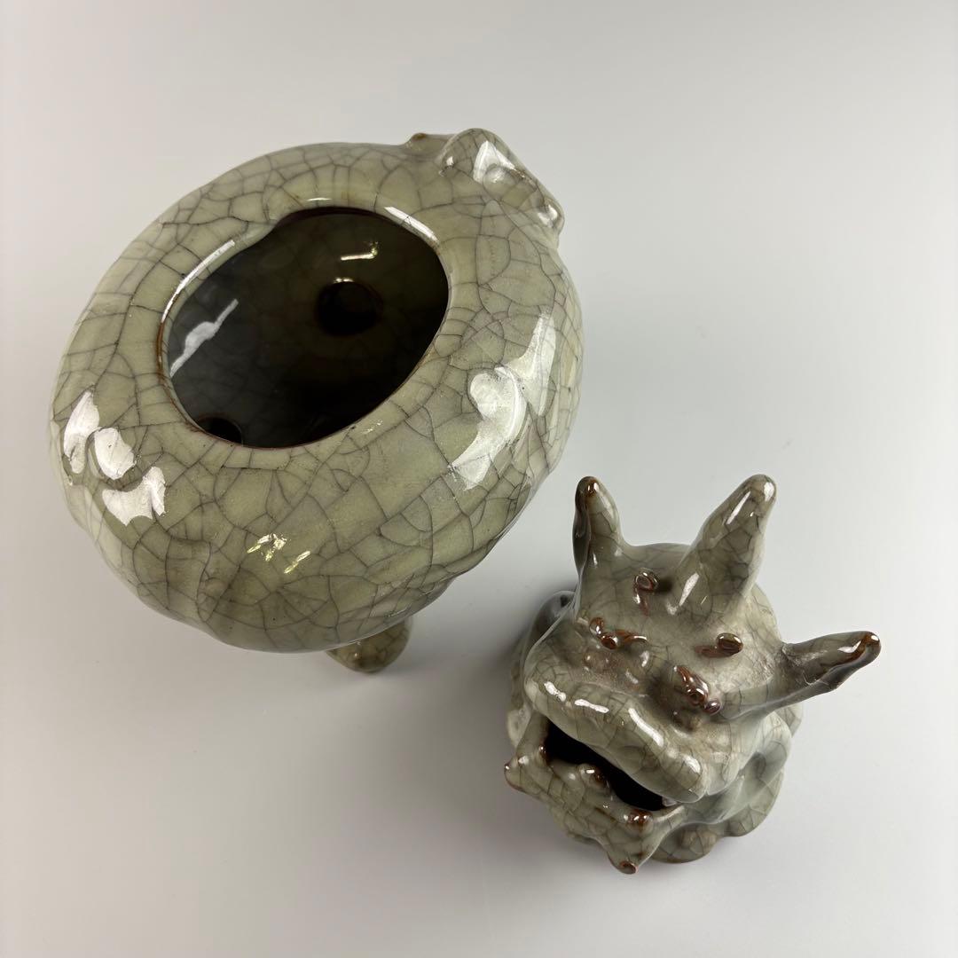 中国 青磁 香炉 古美術