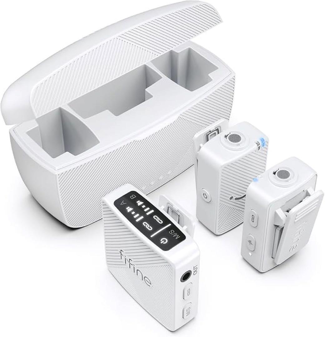 FIFINE ワイヤレスマイク ピンマイク