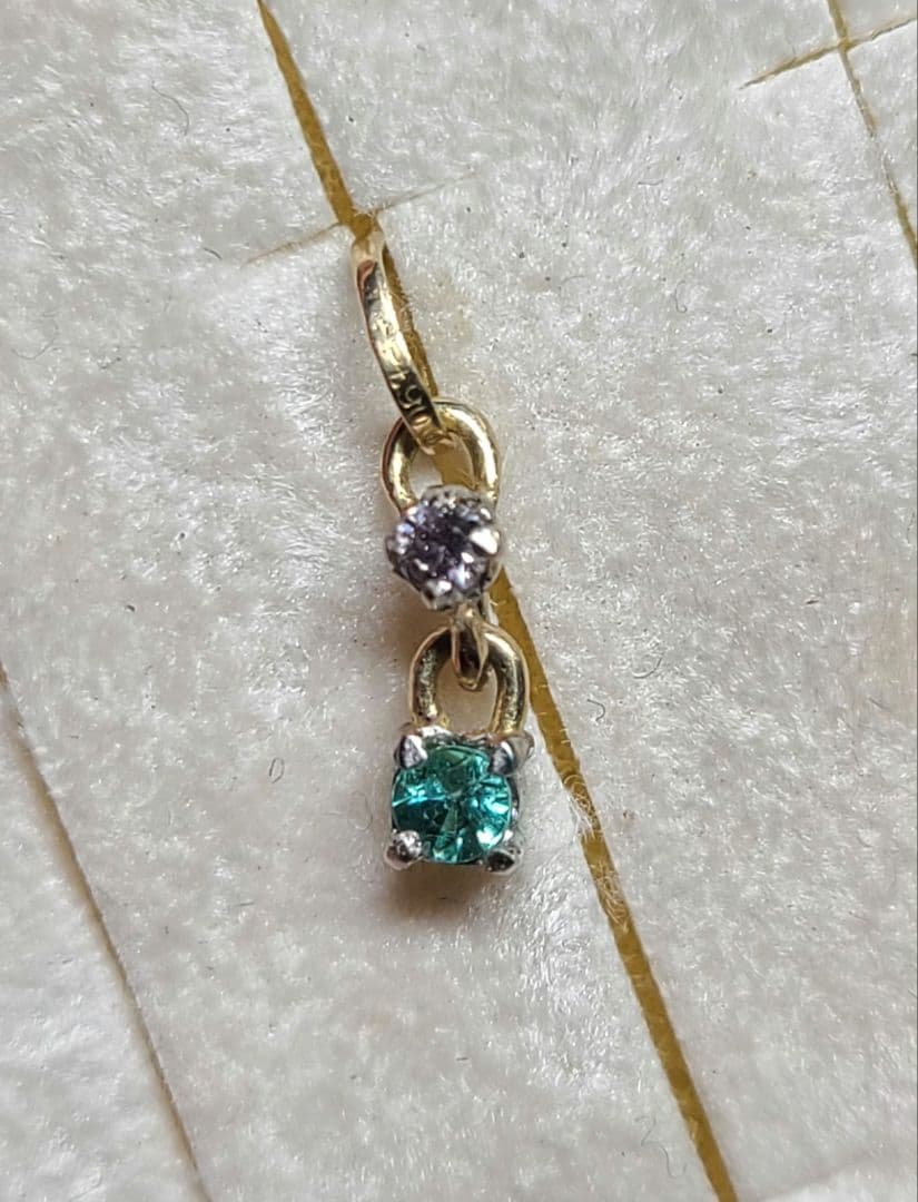 高品質★バターリャパライバトルマリン&ピンクダイヤモンドペンダントPt18金★