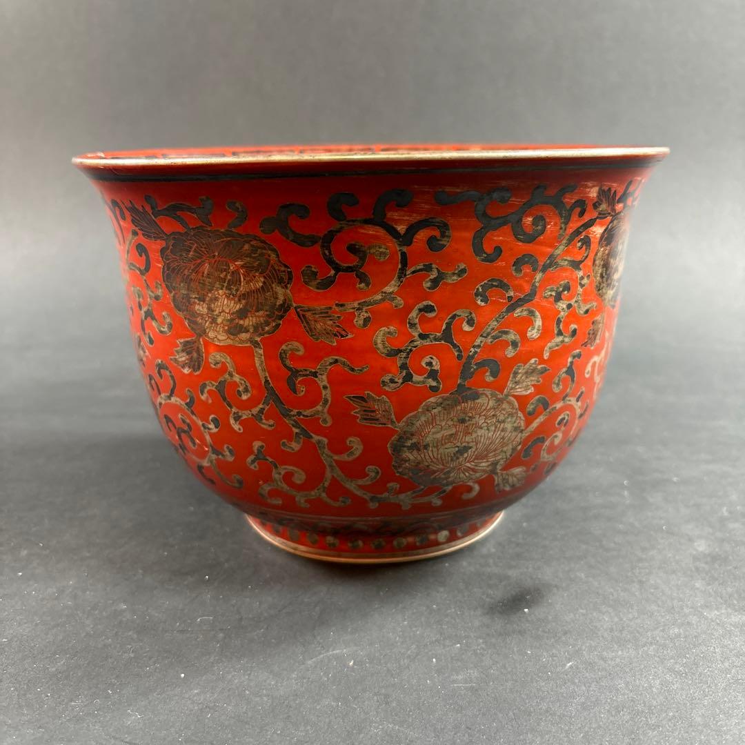 76 値下げ　九谷　赤絵　鉢　永楽　大日本永楽造　鉢　伊万里