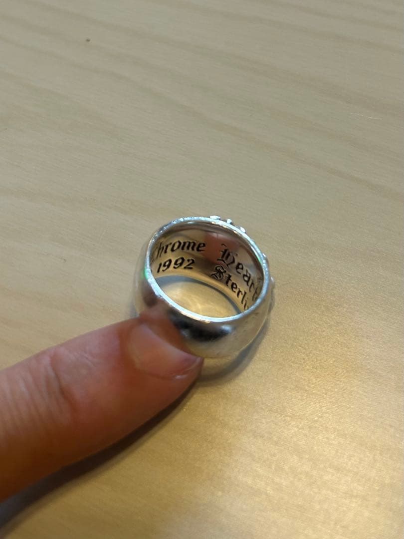 クロムハーツ フローラルクロスリング US7 正規品