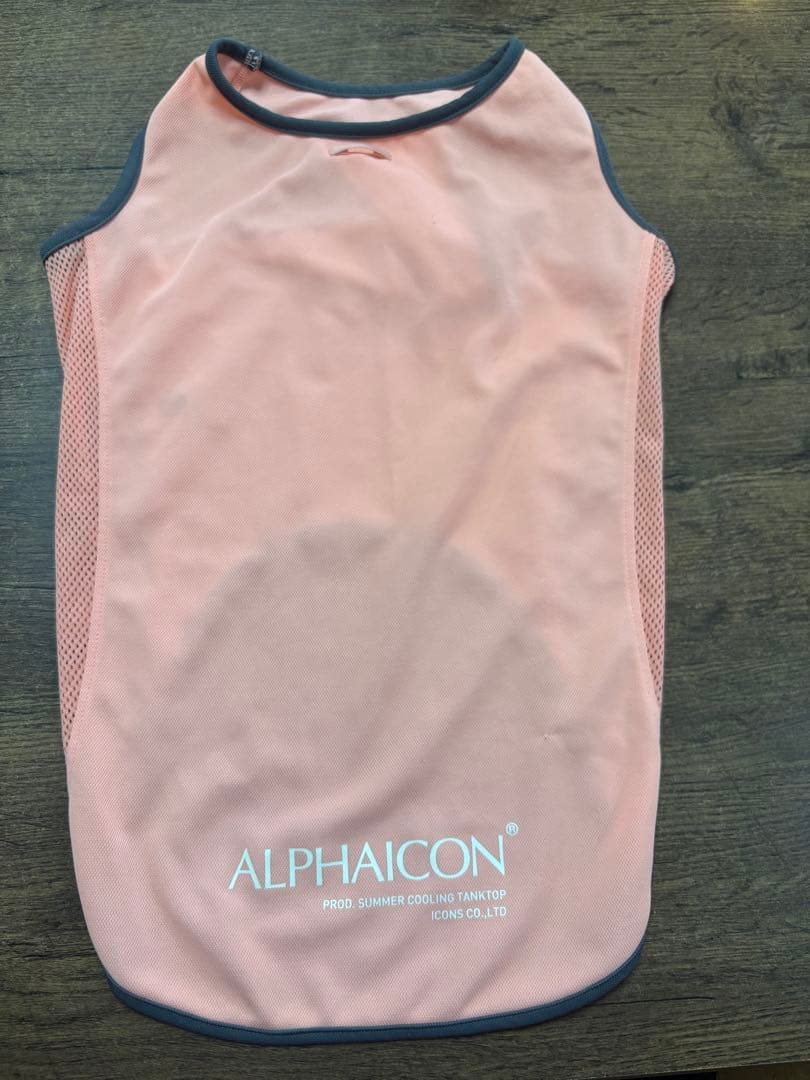 ALPHAICON ピンク メッシュ タンクトップ4L 毛玉あり