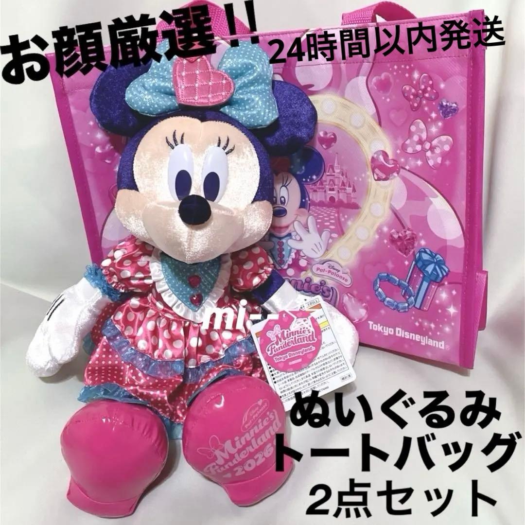 ディズニー パルパルーザ ミニー ファンダーランド　ぬいぐるみトートバッグセット