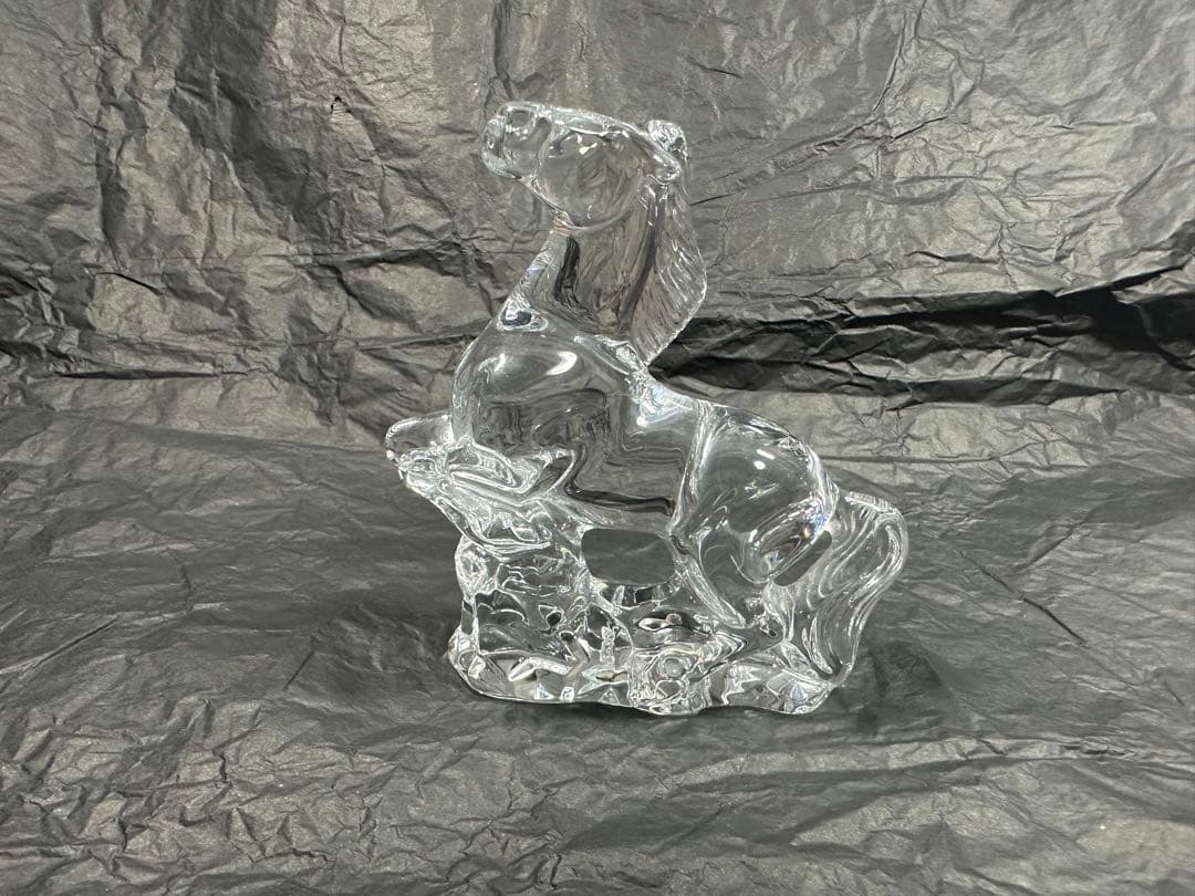 バカラ 馬置物 クリア クリスタル Baccarat Crystal