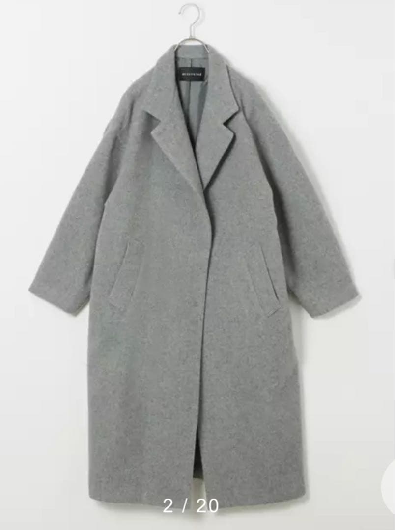 ミズイロインド LEE別注 スタンドカラーウールコート 日本製 24AW