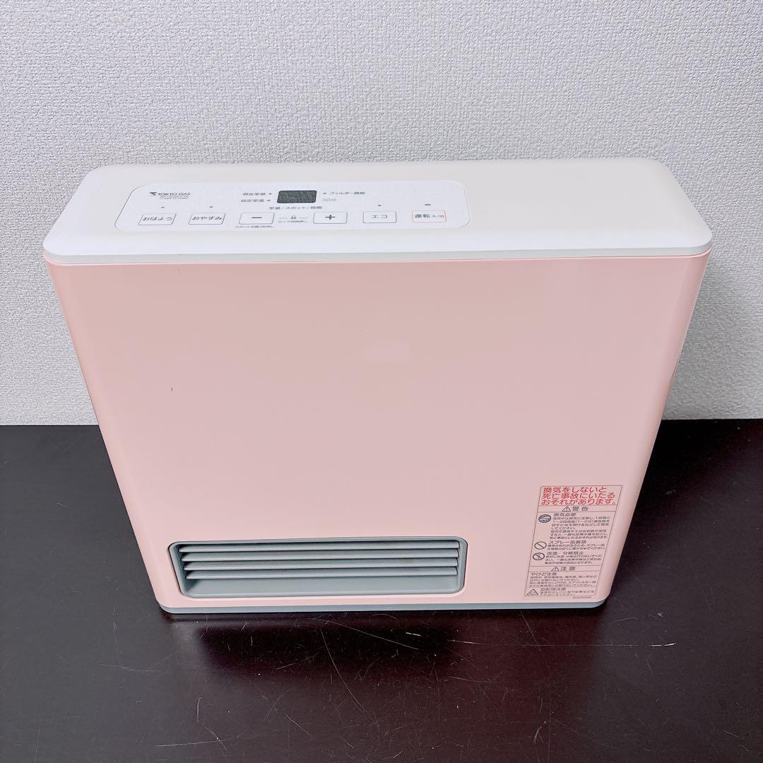 希少カラー美品 ノーリツ ガスファンヒーター ピンク 都市ガス 東京ガス7〜9畳