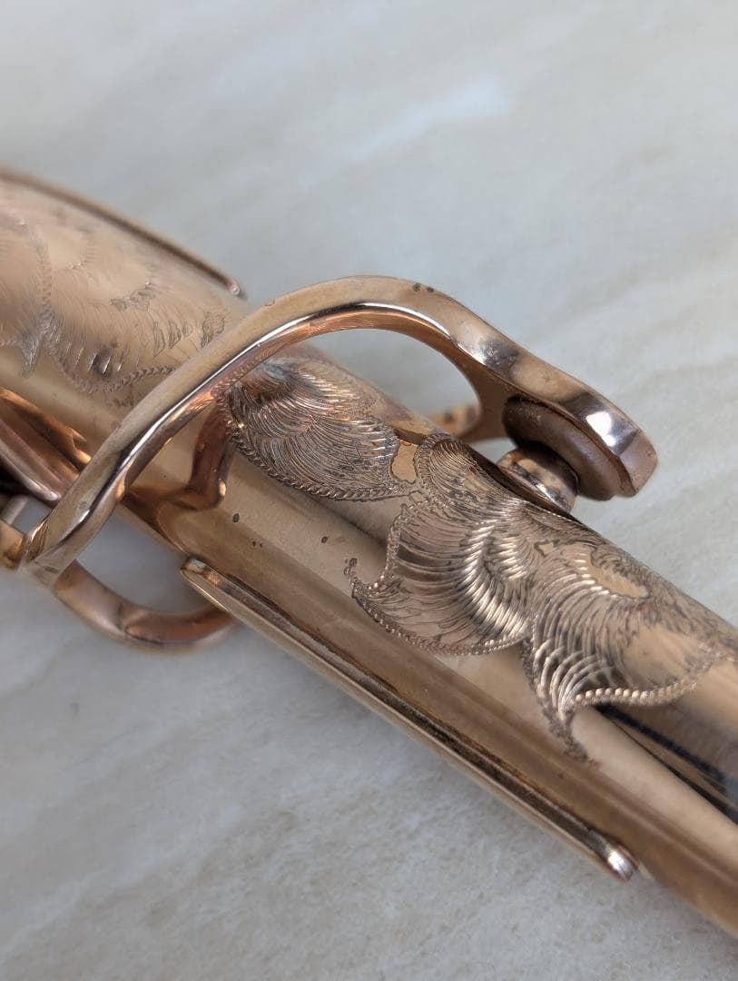 サックス　ネック　SOLID　SILVER　GOLD.P　ゴールドピンク　パーツ