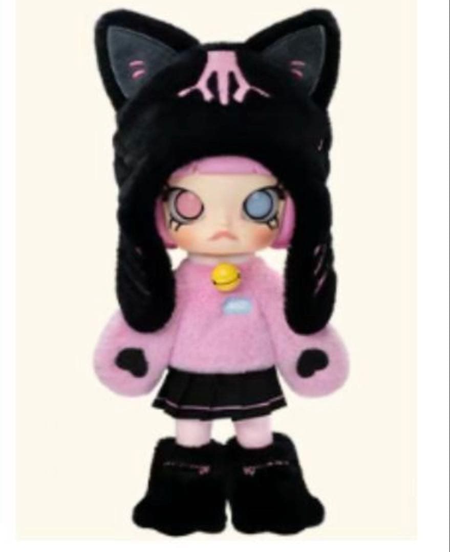 POPMART MOLLY 黒猫 Peekaboo 1/8 シークレット