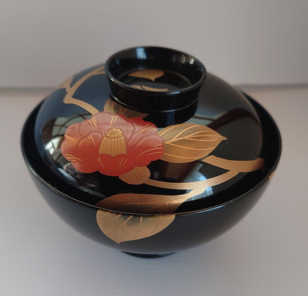 【メル96644】越前塗　吸物椀　一美作（５セット）