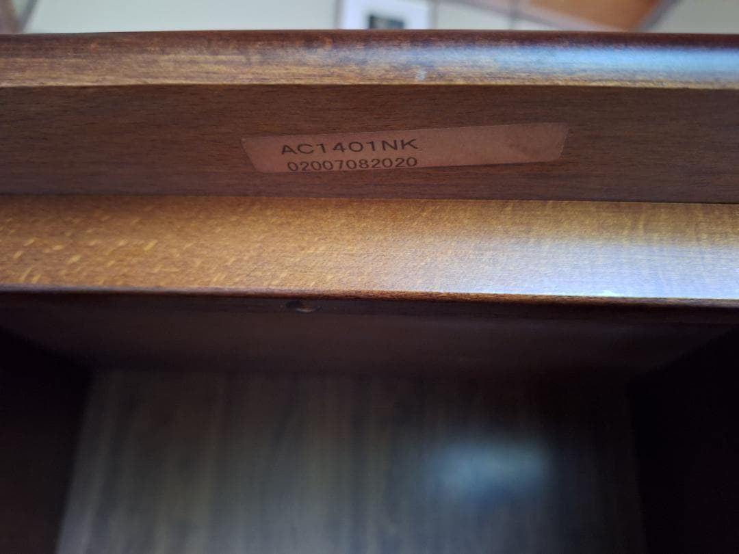 美品!【カリモク家具 】karimoku/コロニアル 電話・FAX台/チェスト