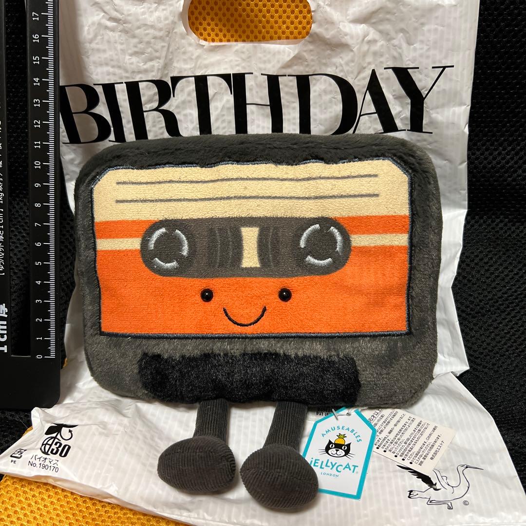 新品　廃番　ジェリーキャット　カセットテープ　レトロ　ぬいぐるみ　ラジカセ
