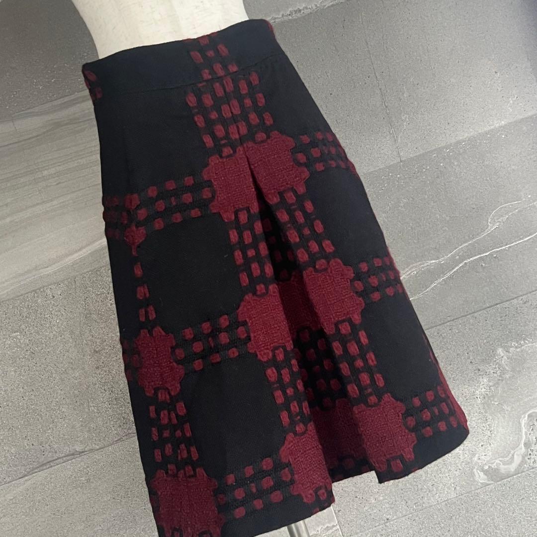 GUCCI グッチ　Aラインスカート　チェック　美品