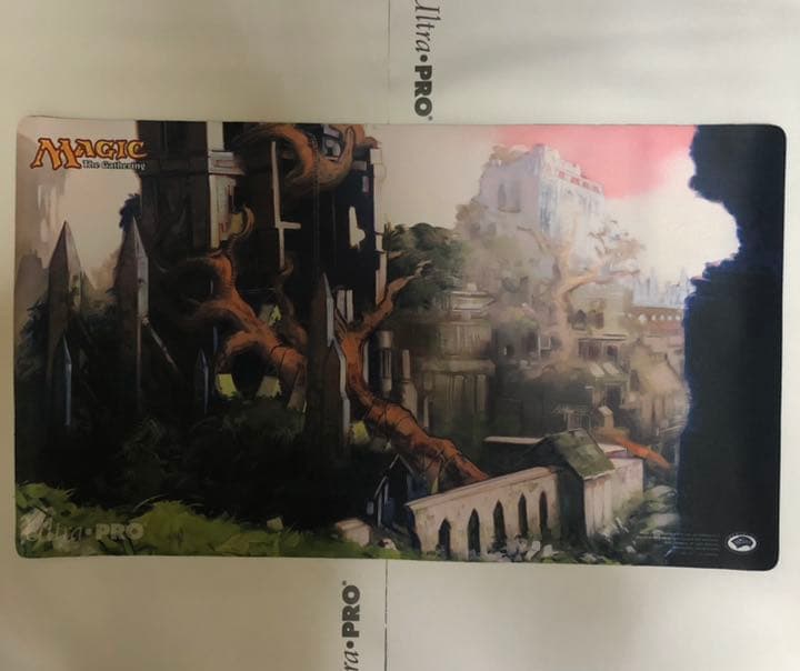 踏み鳴らされる地 mtg プレイマット