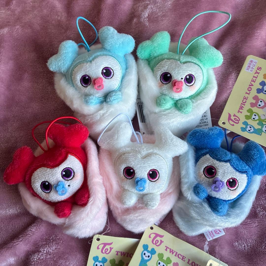 TWICE LOVELYS おくるみマスコット ぬいぐるみ GIGO 5点セット