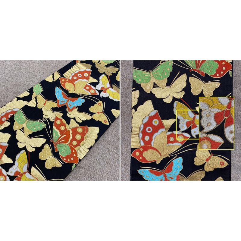 410ag15◎七五三 七歳 女児 着物&袋帯&長襦袢 部分絞り 刺繍◎美品