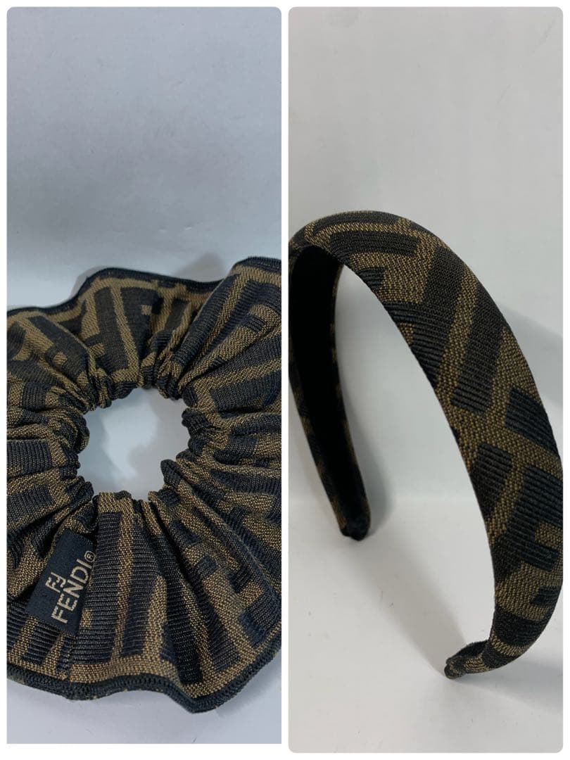 フェンディ　カチューシャ＆シュシュ　ヘアーアクセサリー2点セット