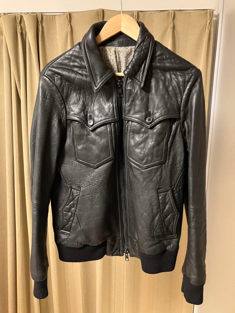 r*u様 ナンバーナイン　リブレザー07aw 傷あり