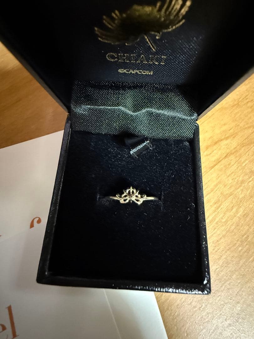 囚われのパルマ チアキ リコリス K10製 ネックレス 指輪9号 セット 新品