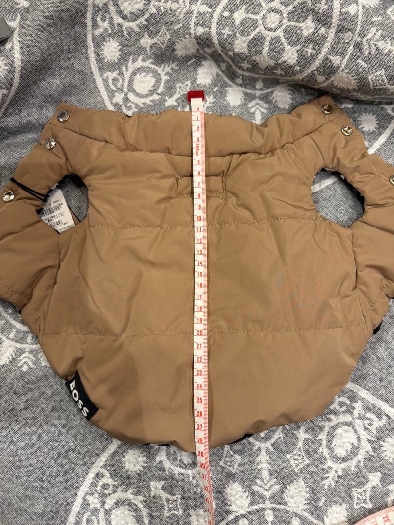 HUGO BOSS 犬用リバーシブルジャケット XS キャメル 本物