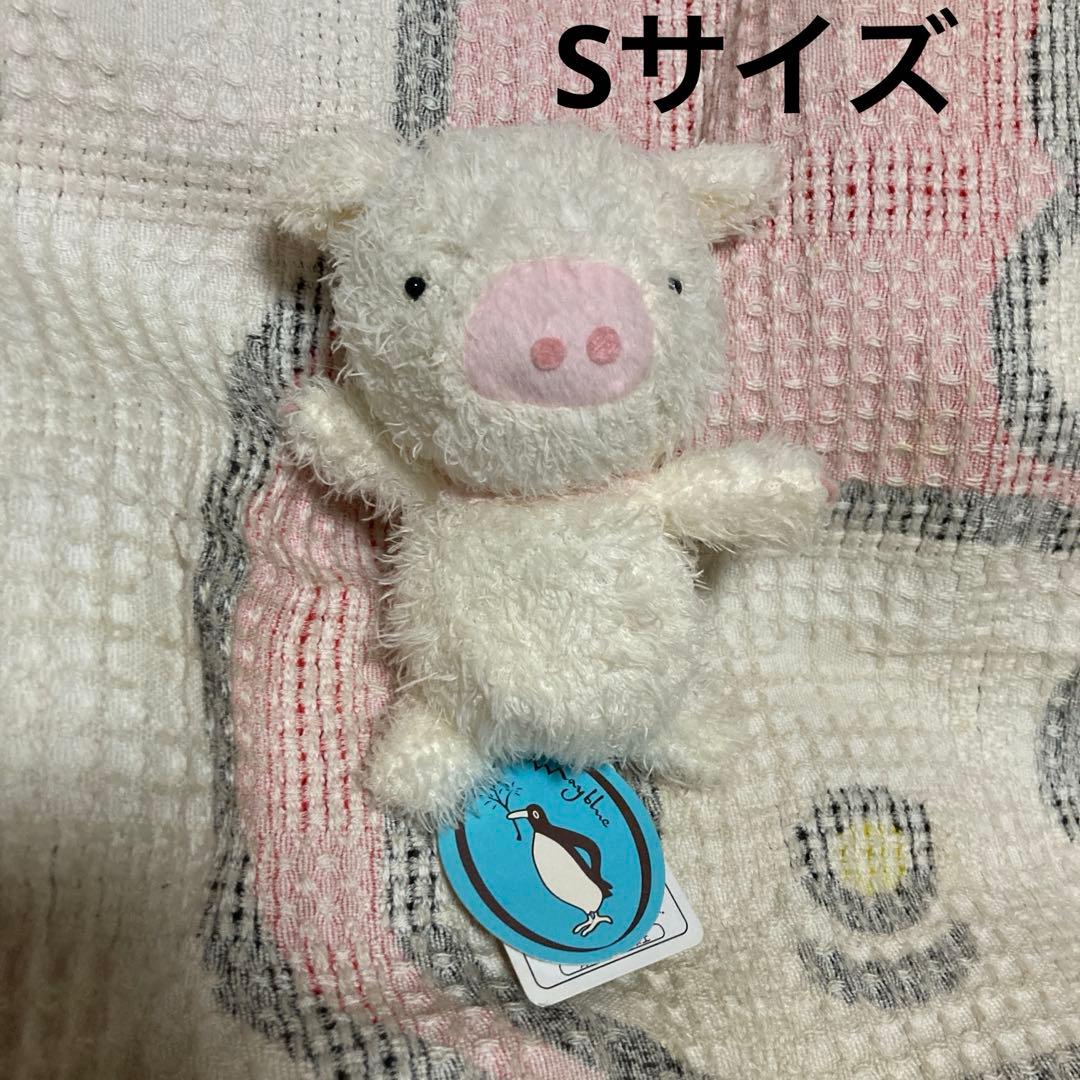 モンスイユ　プリエ　ブタ　ぬいぐるみ　M&Sサイズ 中古品　MAY BLUE