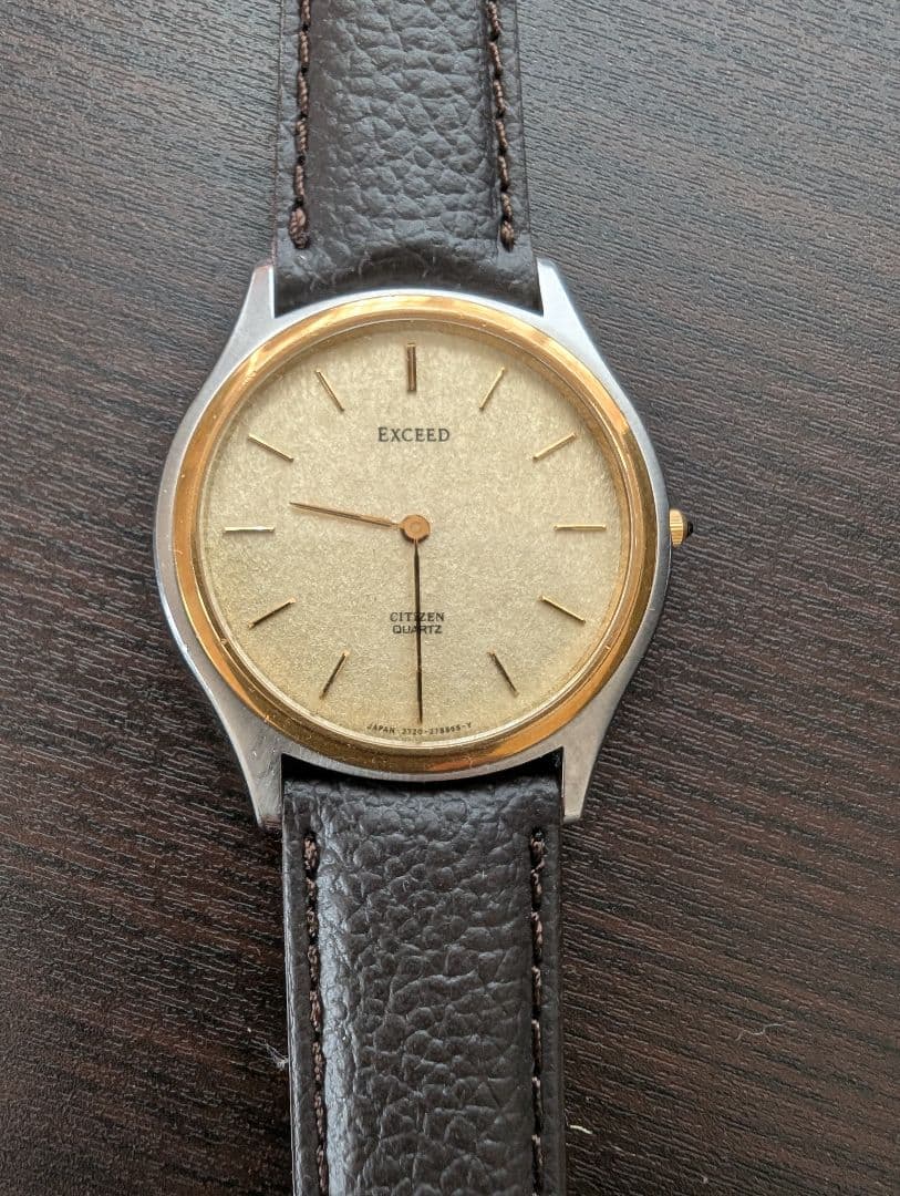 EXCEED クォーツ 腕時計 ゴールド