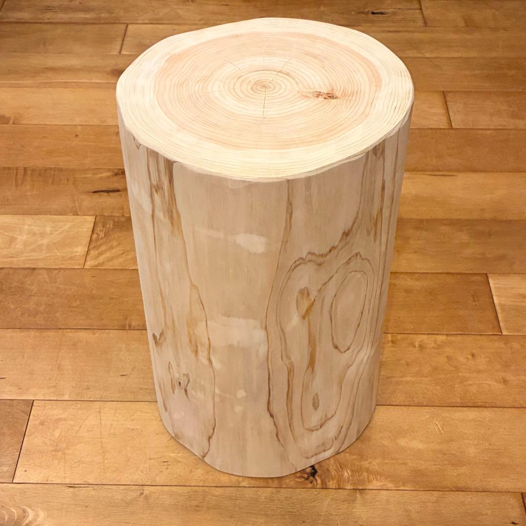 檜　丸太　椅子　スツール　No.1298