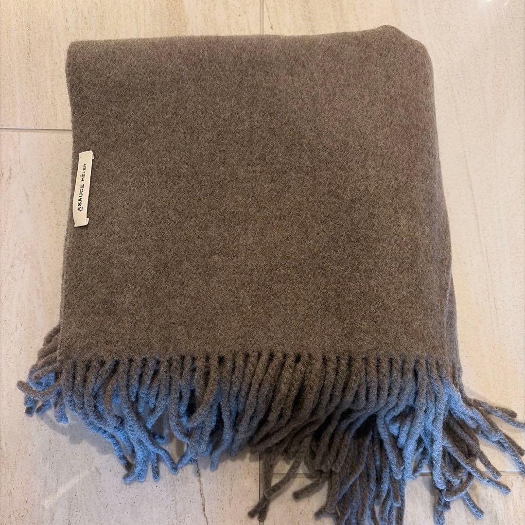 ASAUCE MELER アソースメレフリンジ大判ストール　美品
