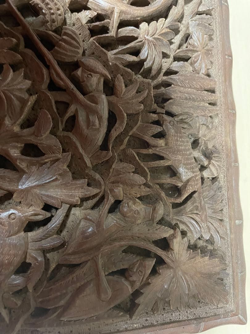 インド　アニマル　動物　カシミールヤギ　伝統工芸品　木製彫刻　ジュエルボックス