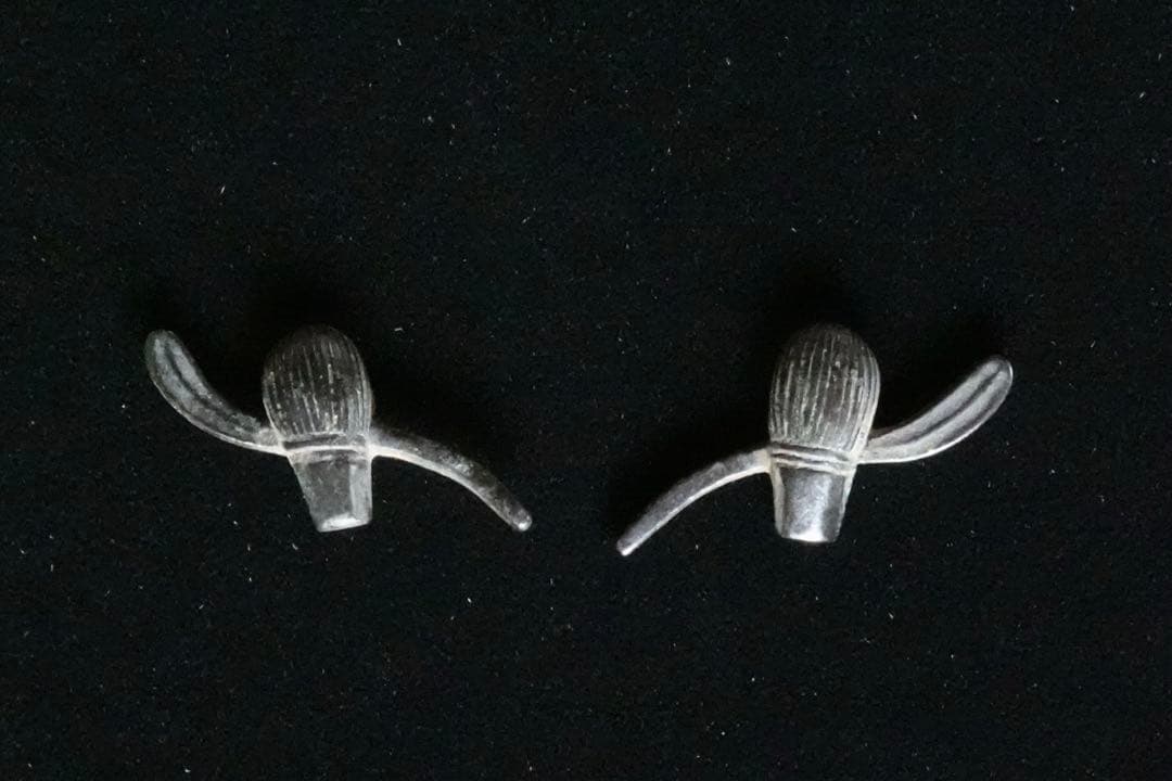 激レア　茶筅茶杓赤銅目貫