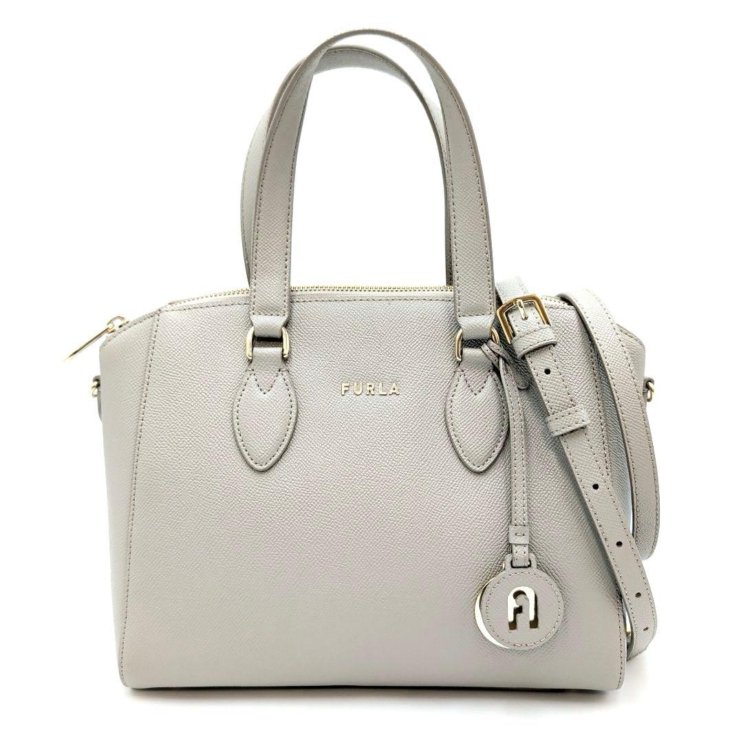 FURLA フルラ 現行 ミネルヴァS ショルダーバッグ 肩掛け グレージュ