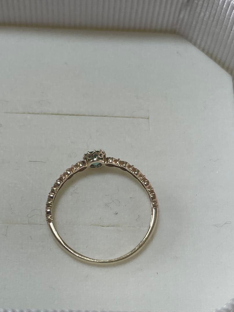 ジュエリーツツミ　k10 エメラルドリング