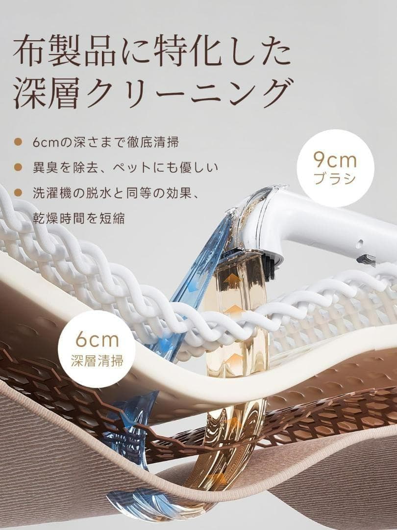 連休SALE 高温リンサークリーナー 加熱式カーペット　布製品 15000Pa