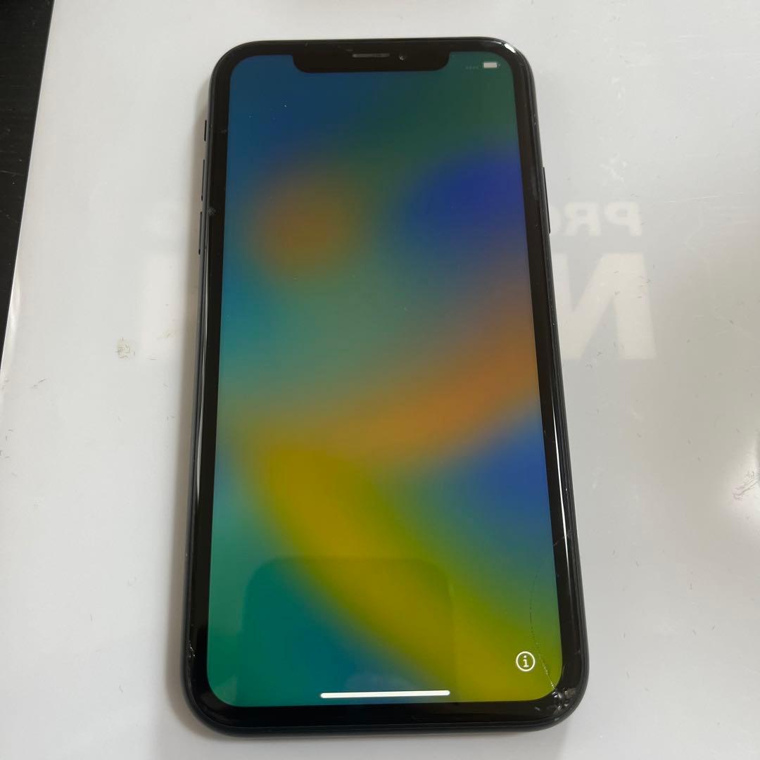 iPhone 10rブラック 画面ひびあり