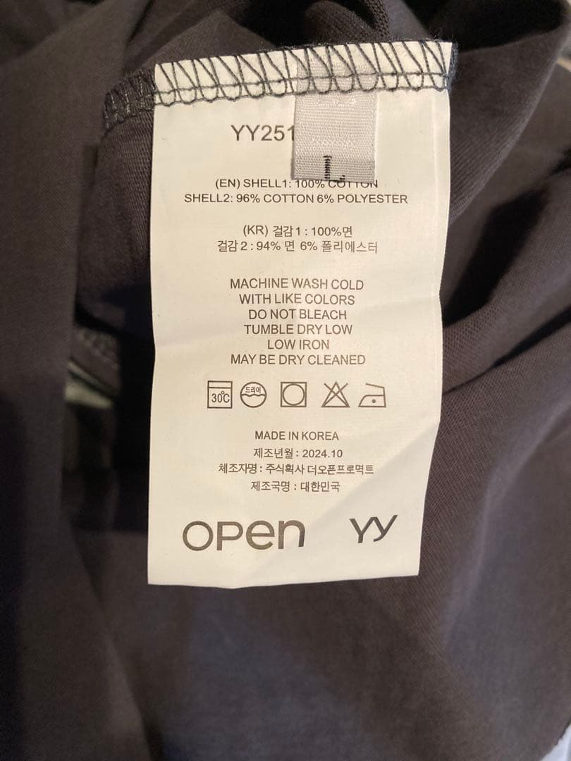 新品タグ付 open yy オープンワイワイ 韓国ブランド 変形スカート黒