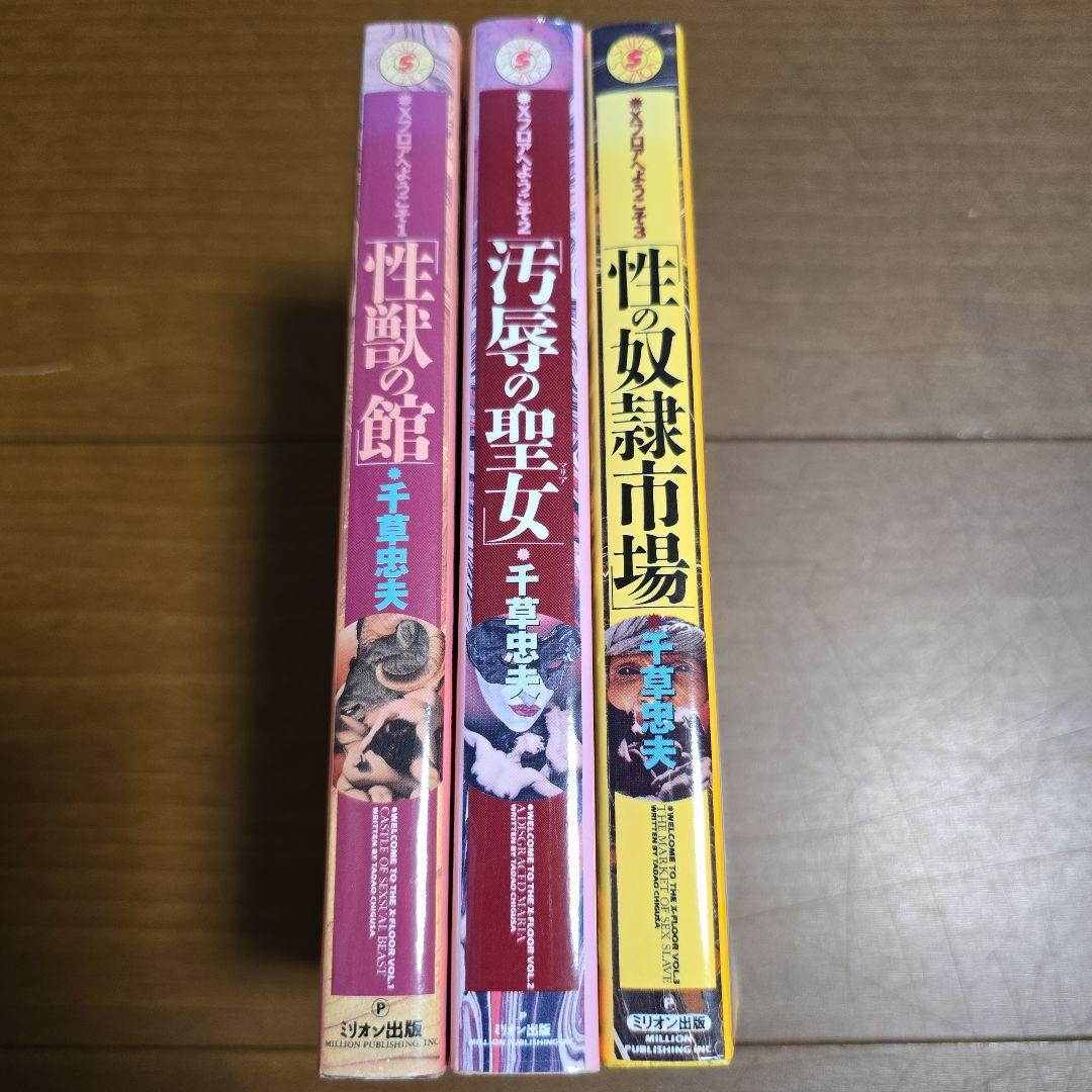 千草忠夫　Ｘフロアへようこそ　全３巻　性獣の館　汚辱の聖女　性の奴隷市場