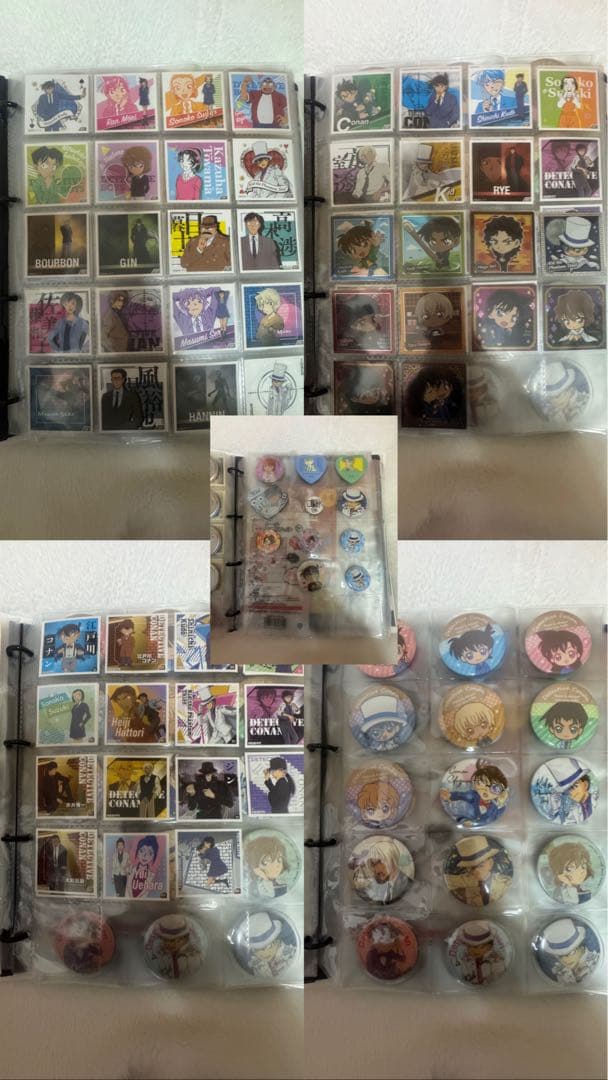 名探偵コナンシール、缶バッジ類まとめ売り