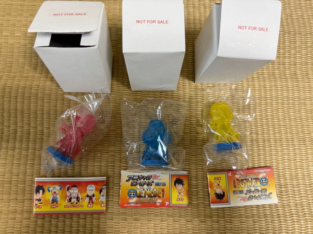 アニキャラヒーローズ ワンピース 特典 青キジ 赤犬 黄猿 クリアカラーVer.