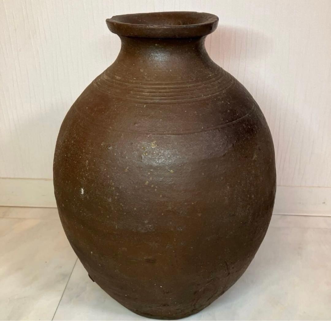 希少　種子島　よきの焼　壺　江戸時代　花瓶　置物　骨董品　古美術品　能野焼