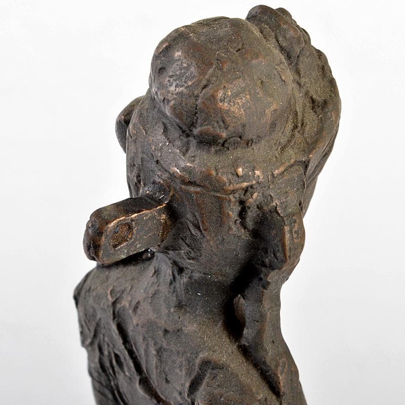 仏教美術　澤田政廣　古銅　観音菩薩像　仏像　置物　高さ約28cm　M　R5543