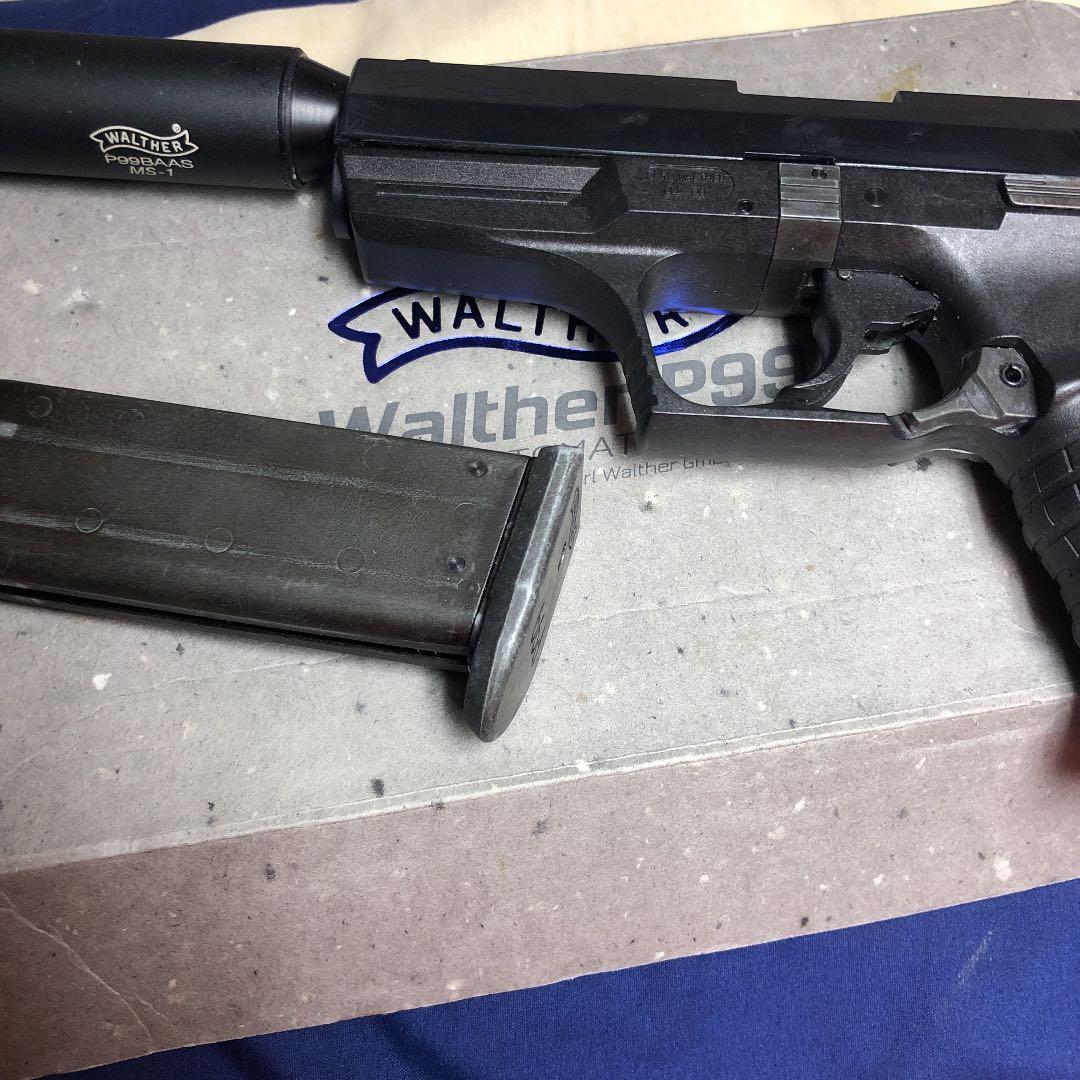 ワルサーP99 ガスブローバック　マルゼンサイレンサー付