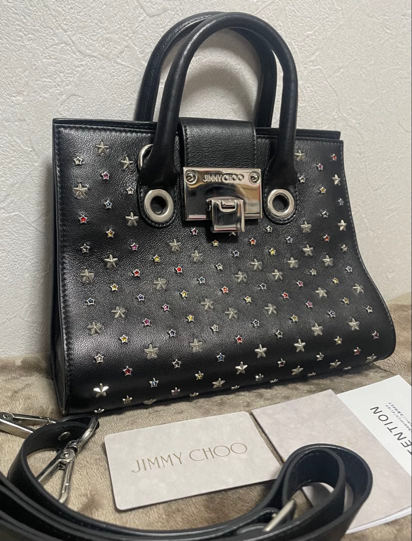 JIMMY CHOO ジミーチュウ バッグ レイリー カラフルスタッズ 2way