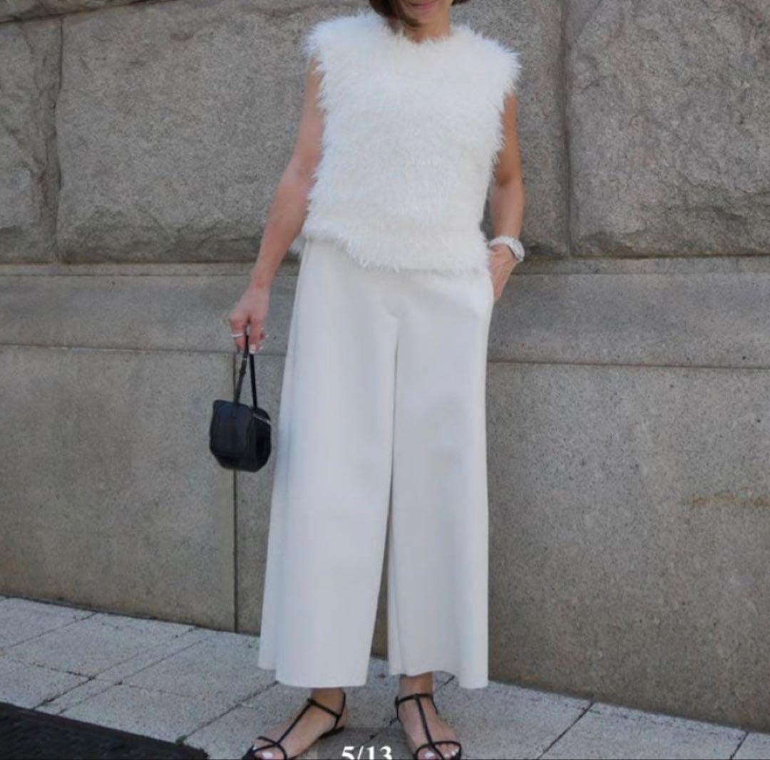 パンツ Funcouture Leather PT white Heve2025 36