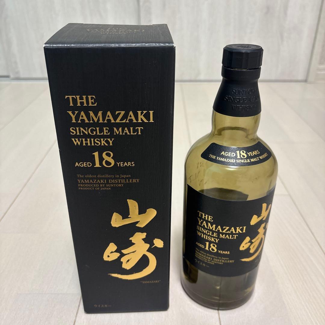 山崎18年 空瓶旧箱付き‼️