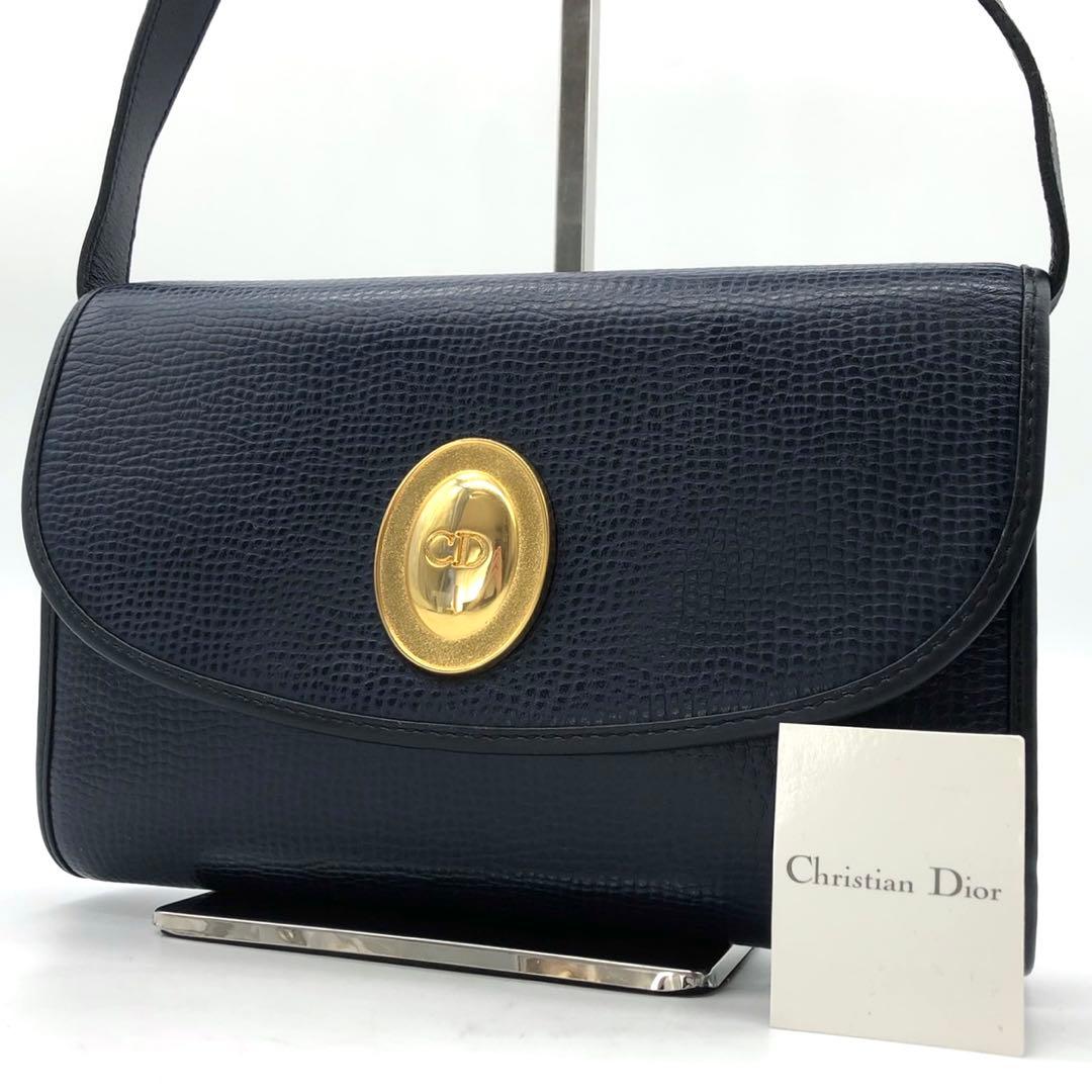 ✨希少・美品✨ディオール ショルダーバッグ CDロゴ ゴールド金具 レザー
