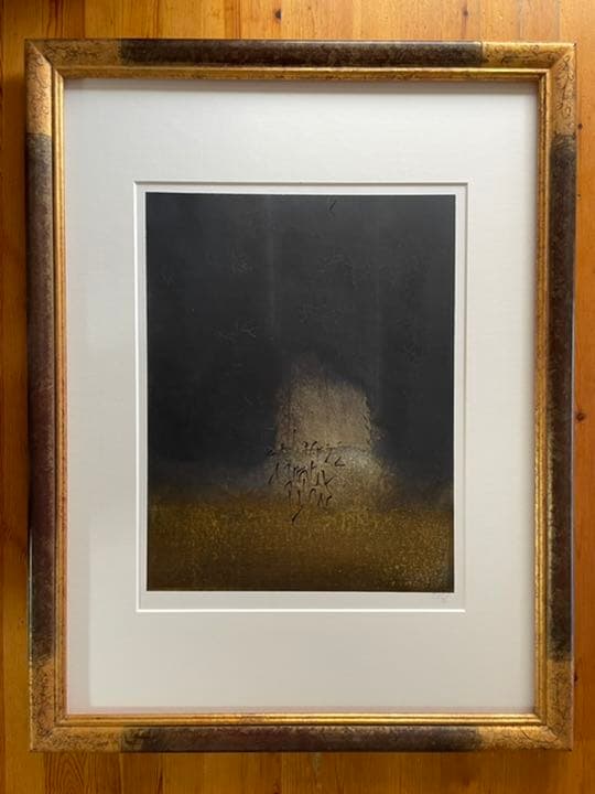 ギー・ジャスパール作品   oil on paper   額装