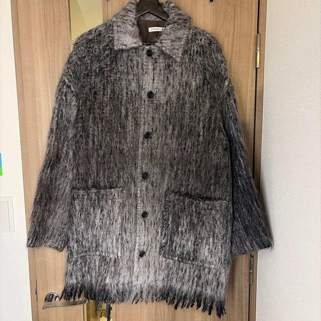 THROW / スロー 別注 ウールモヘア シャギーコート