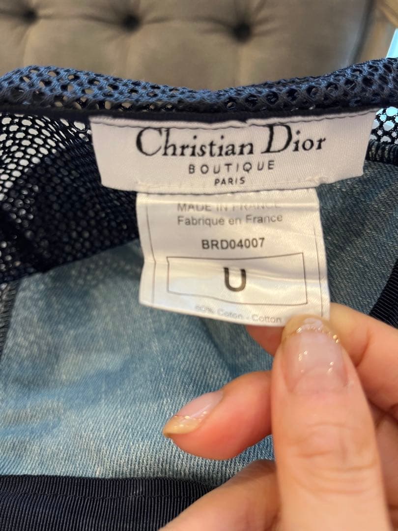 クリスチャンディオール　デニムキャップ