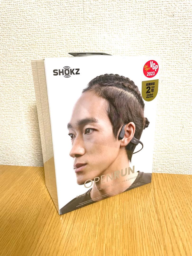 【未開封】SHOKZ OPEN RUN 骨伝導イヤホン(BLACK)