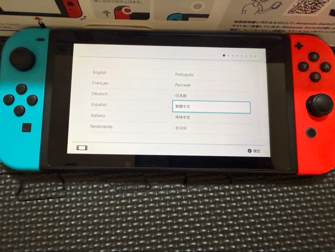 Nintendo Switch 本体 赤/青 箱あり SDカード256GB付き