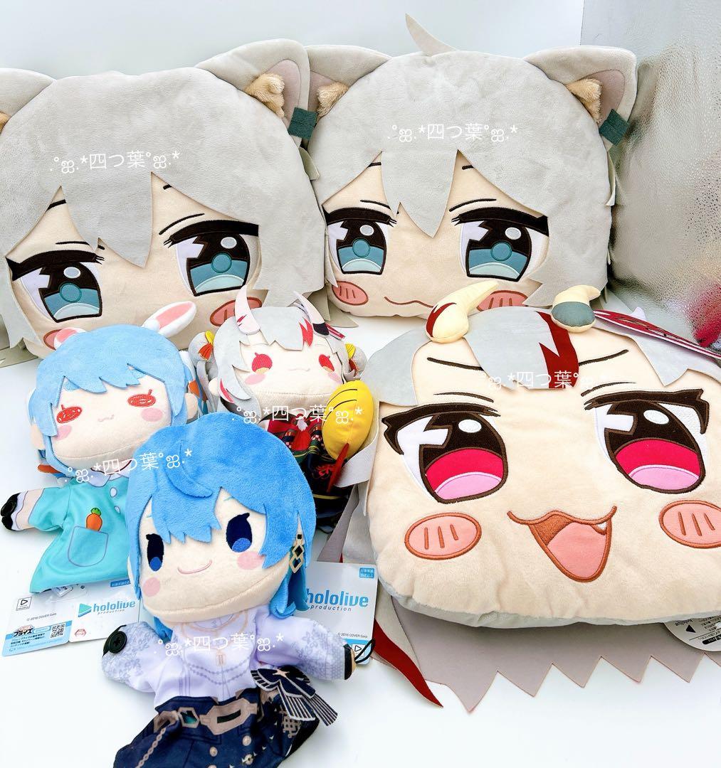 【匿名配送】ホロライブ パペットぬいぐるみ フェイスクッション 6点 セット